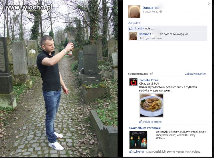 Takie tam na cmentarzu