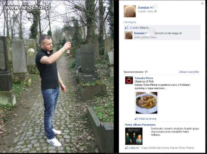 Takie tam na cmentarzu