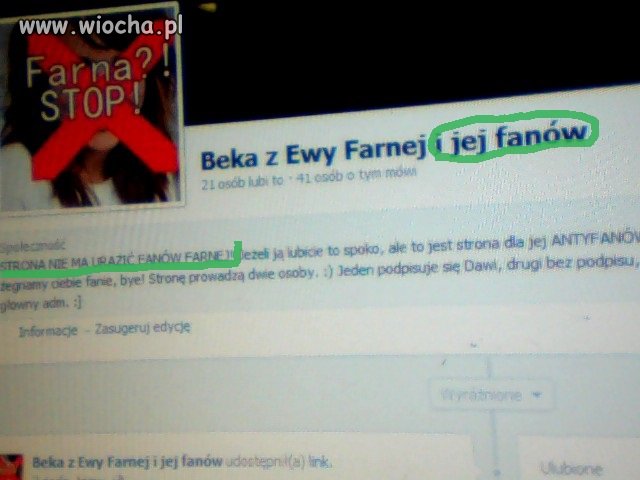 Beka z Ewy Farnej i jej fanów
