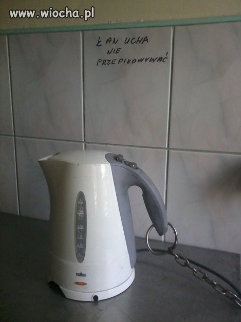 Łańcucha nie przepiłowywać!