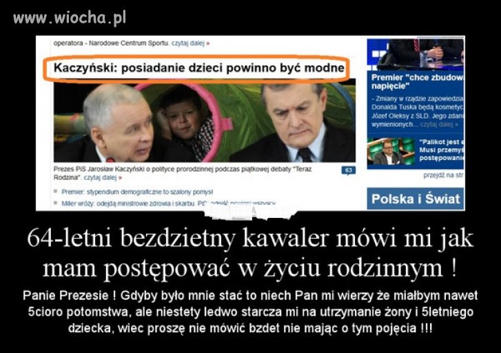 O dzieciach pomyślał teraz, przez pryzmat polityki