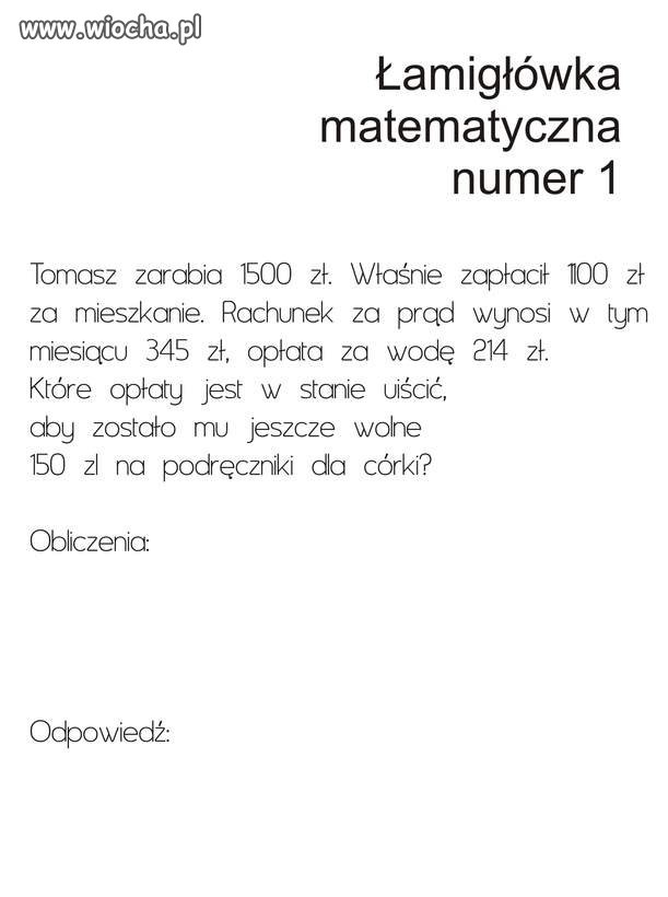 Łamigłówka szarego Polaka