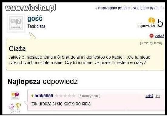 Na głupie pytania zawsze są głupie odpowiedzi
