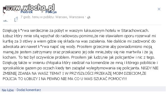 Nasza kochana policja...