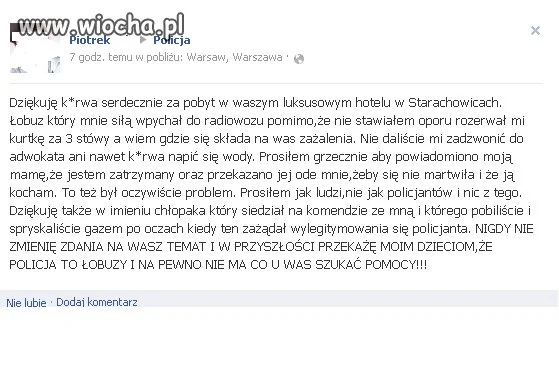Nasza kochana policja...