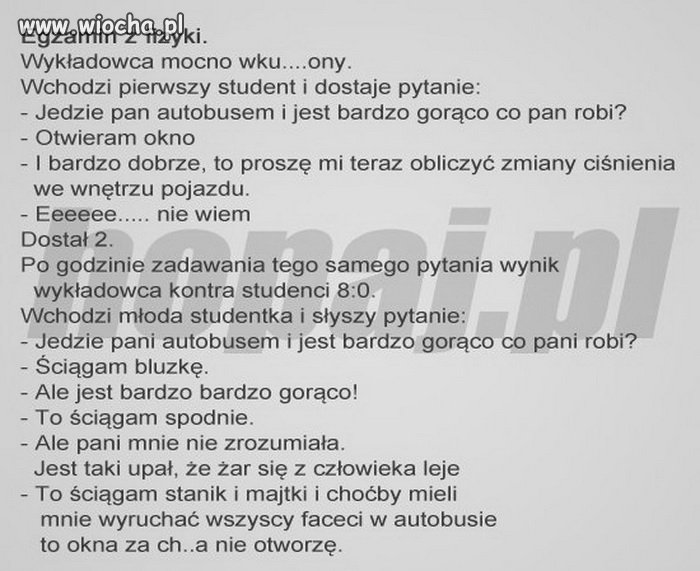 Egzamin z fizyki
