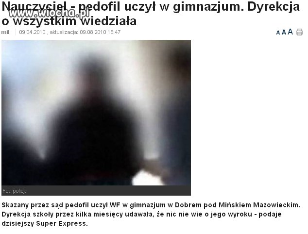 Nauczyciele (wszyscy) to pedofile.