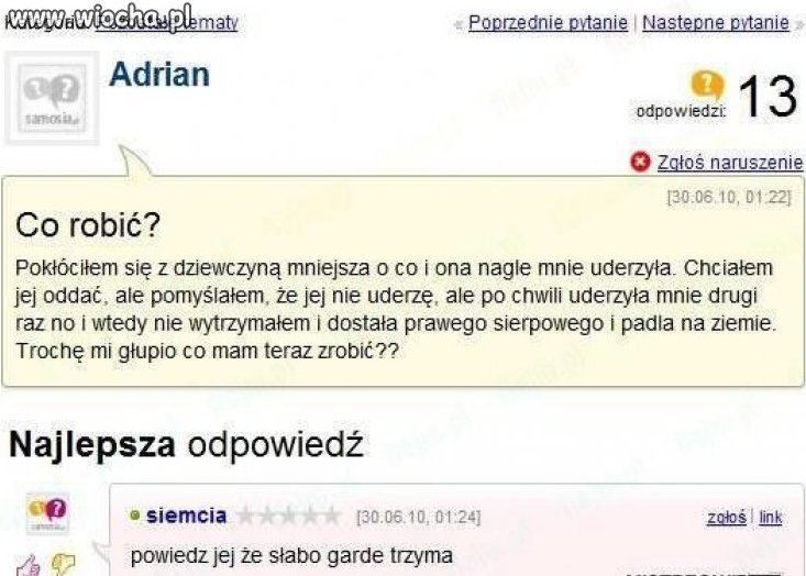 Źle garde trzyma