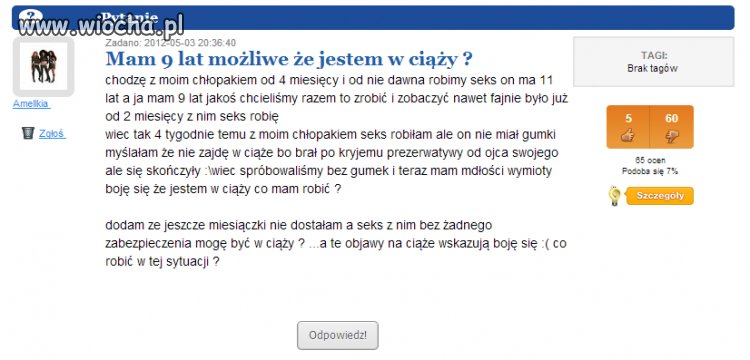 Właśnie przez takie rzeczy jestem za aborcją.