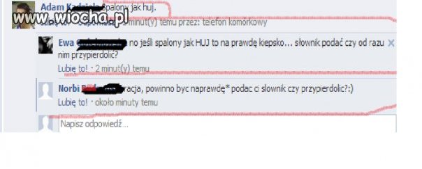 Żeby kogoś pouczać 