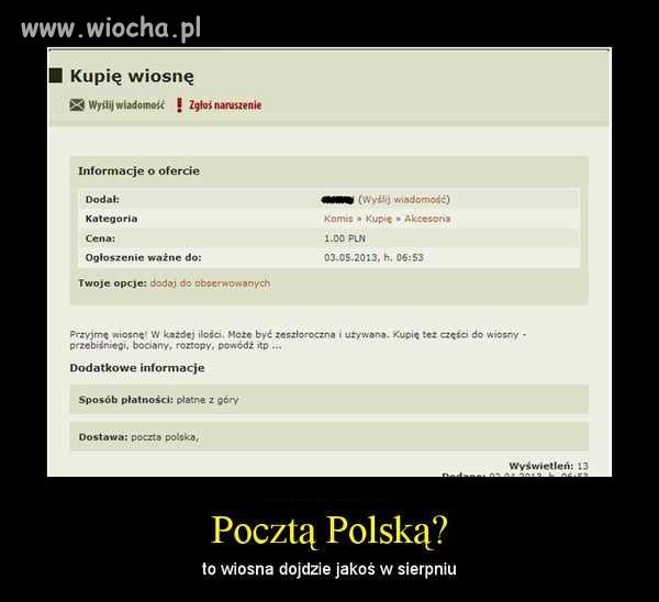 Kupię Wiosnę 