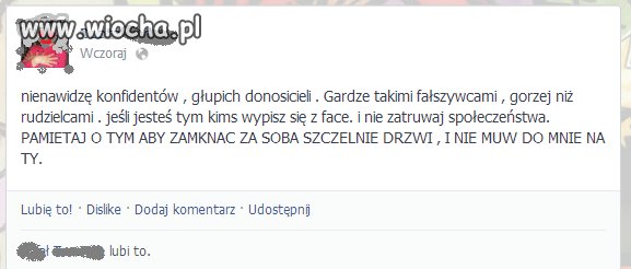 Żale na Facebooku hmmm 