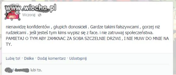 Żale na Facebooku hmmm 