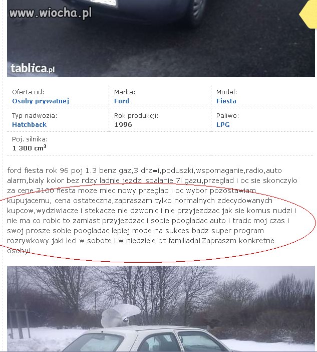 Zachęta do kupna auta