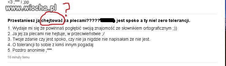 Chejtujemy z anonima