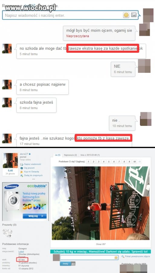 Kolesie starsi proponują dziewczyną sponsoring