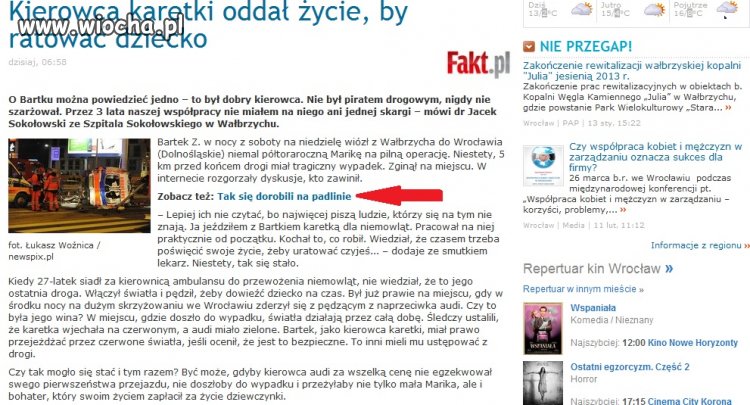 Dobór treści na Onecie