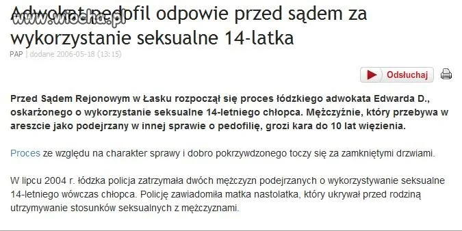 Adwokaci (wszyscy) to pedofile.