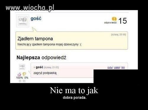 Jaki problem taka odpowiedź