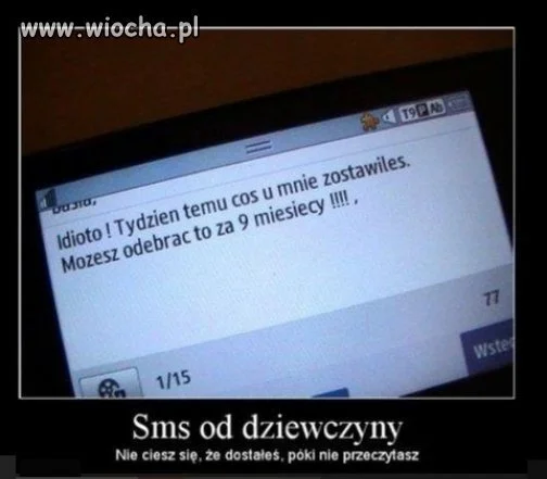 Sms od dziewczyny?