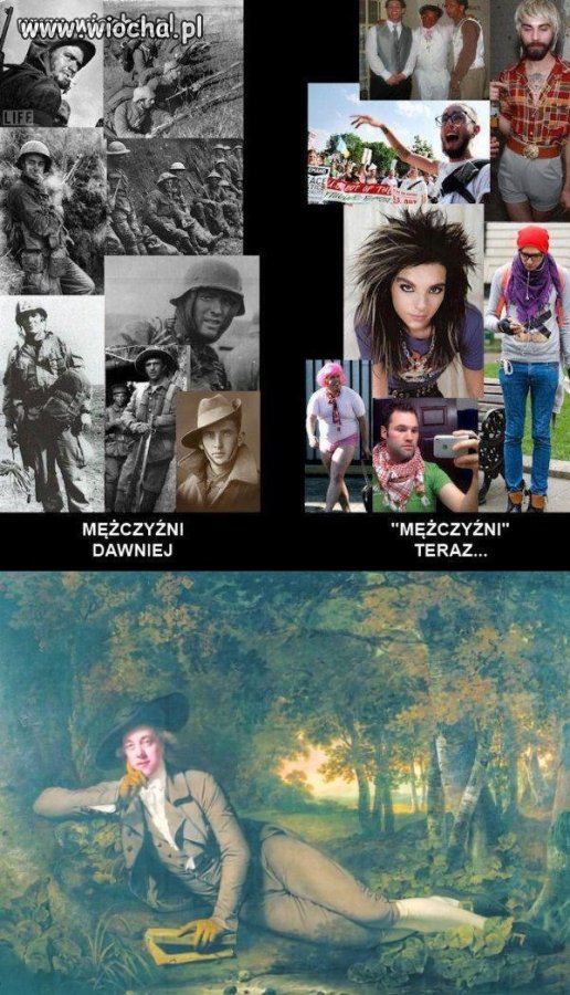 Mężczyźni kiedyś i teraz