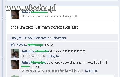 Facebookowe "rzycie" 