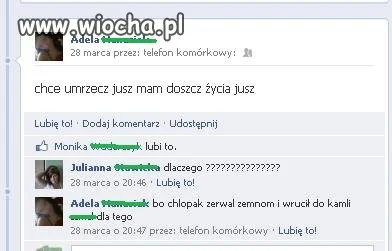 Facebookowe "rzycie" 