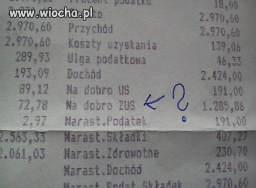 Na dobro ZUS 