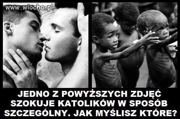 Które zdjęcie bardziej szokuje katolików?