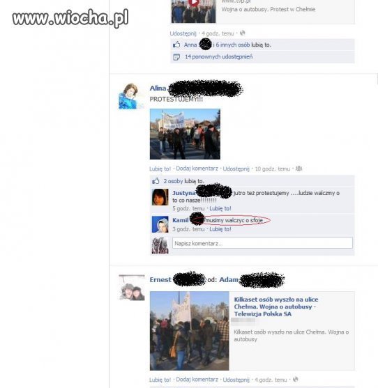 Musimy walczyć o sFoje - Protest