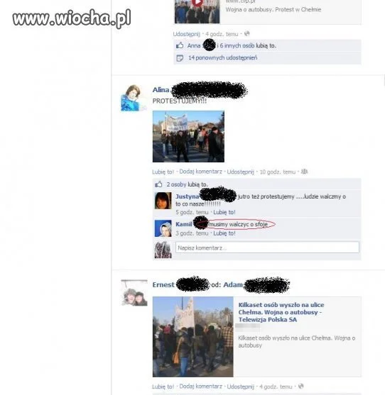 Musimy walczyć o sFoje - Protest