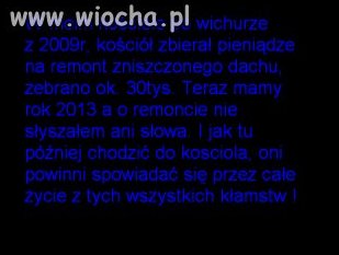 Wiocha w kościele,