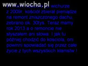 Wiocha w kościele,