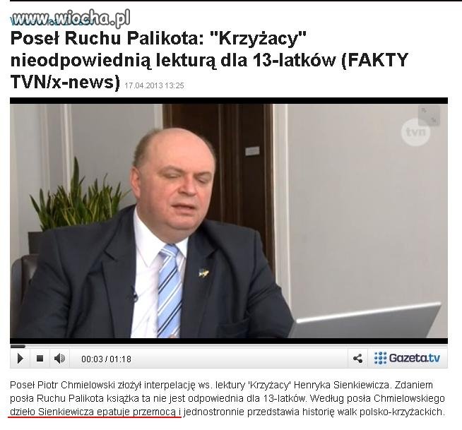 "Krzyżacy" zbyt brutalni dla dzieci