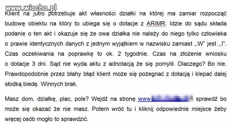 Masz dom, działkę, plac, pole - przeczytaj 
