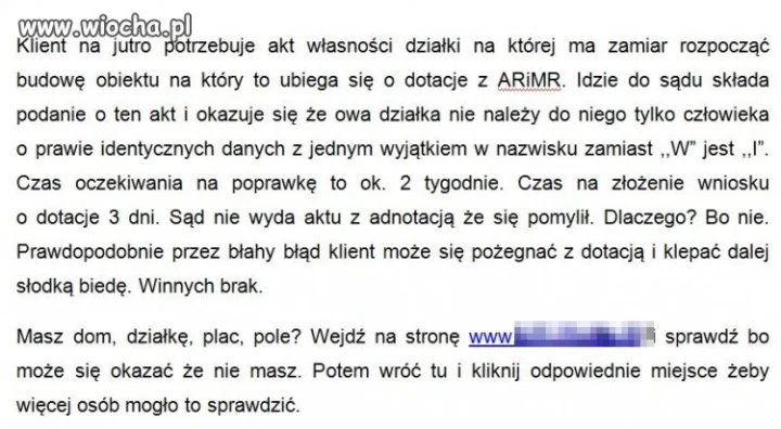 Masz dom, działkę, plac, pole - przeczytaj 