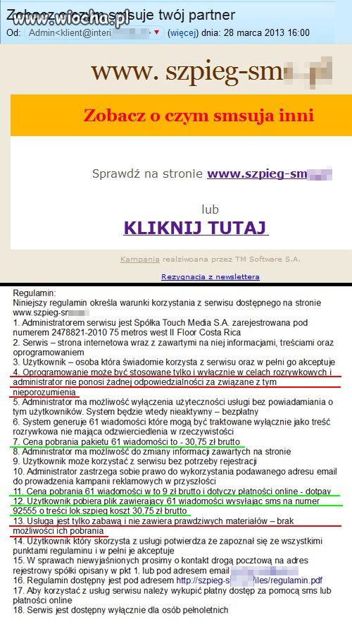 Szpiegowanie smsów partnera!