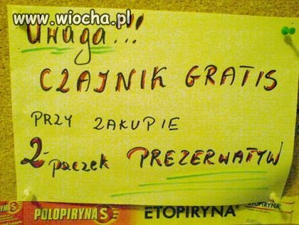 Żeby niby później sobie go 
