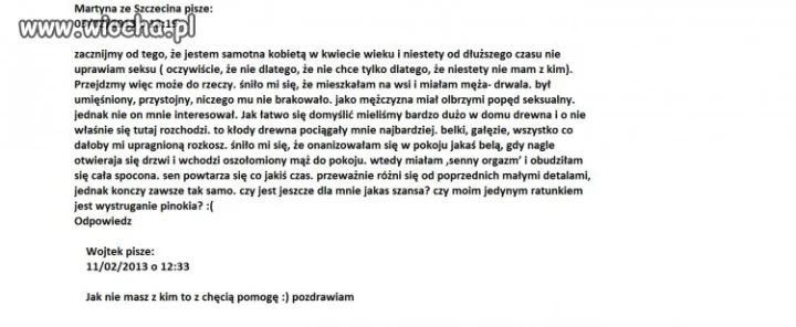 Wojtek...