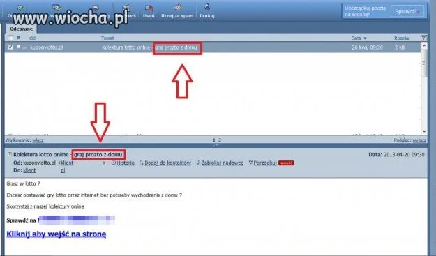 Zachęcający e-mail