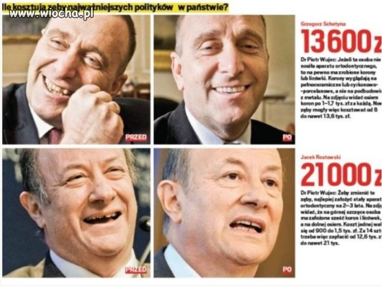Panowie, a kto zapłaci za mojego dentystę?