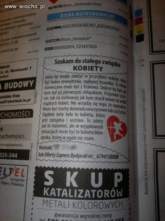 Można i tak szukać drugiej połówki 