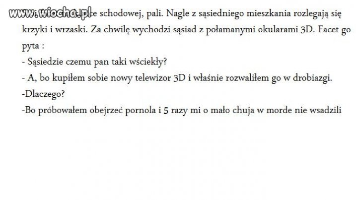 Stoi facet na klatce schodowej ...