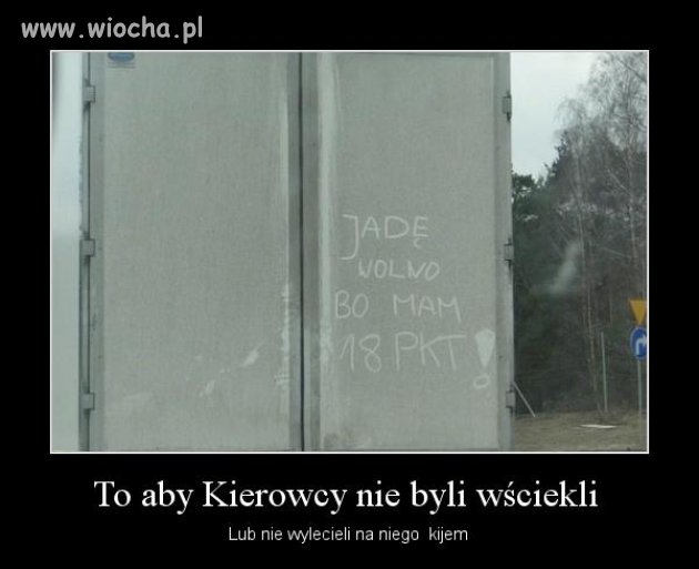 Policjo kierowca ma już 18pkt więcej nie chce !