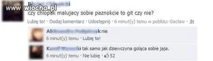 Chłopak z pomalowanymi paznokciami...