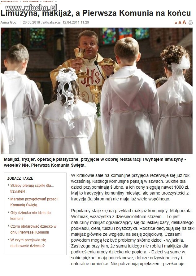 Jeszcze sakrament...czy już tylko żenada