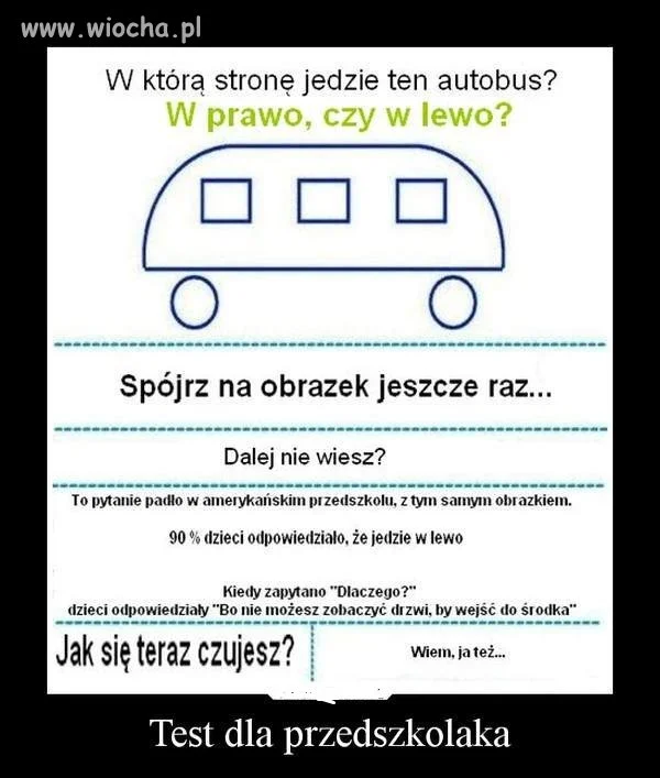 Test dla przedszkolaka