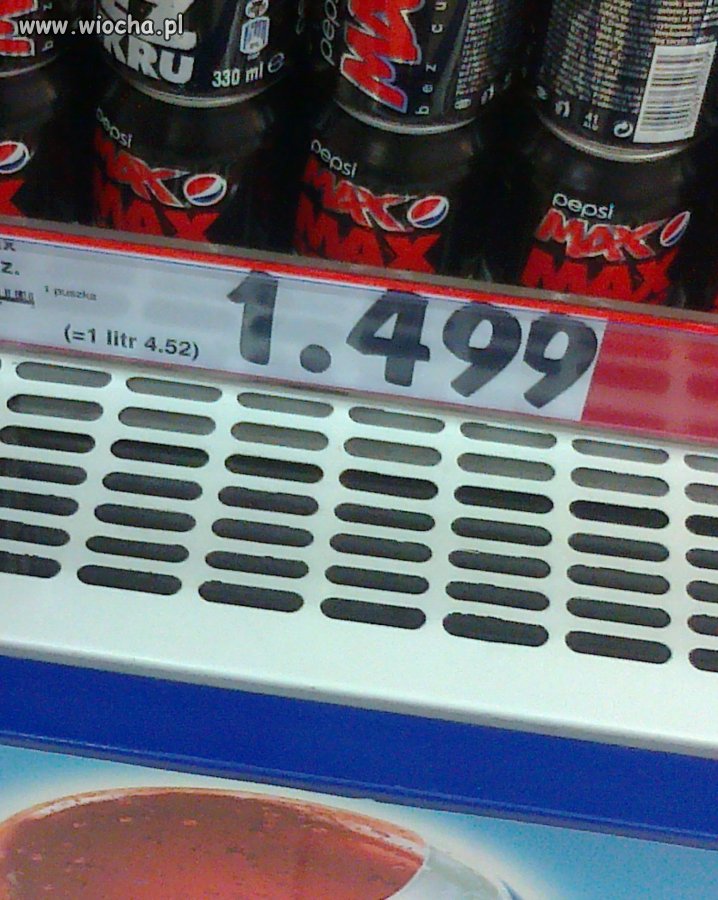 Cena za puszkę Coli