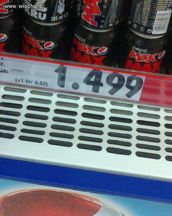 Cena za puszkę Coli