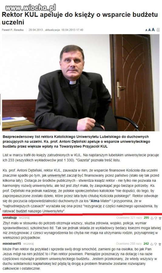 Bieda na KUL...nie ma na nagrody 